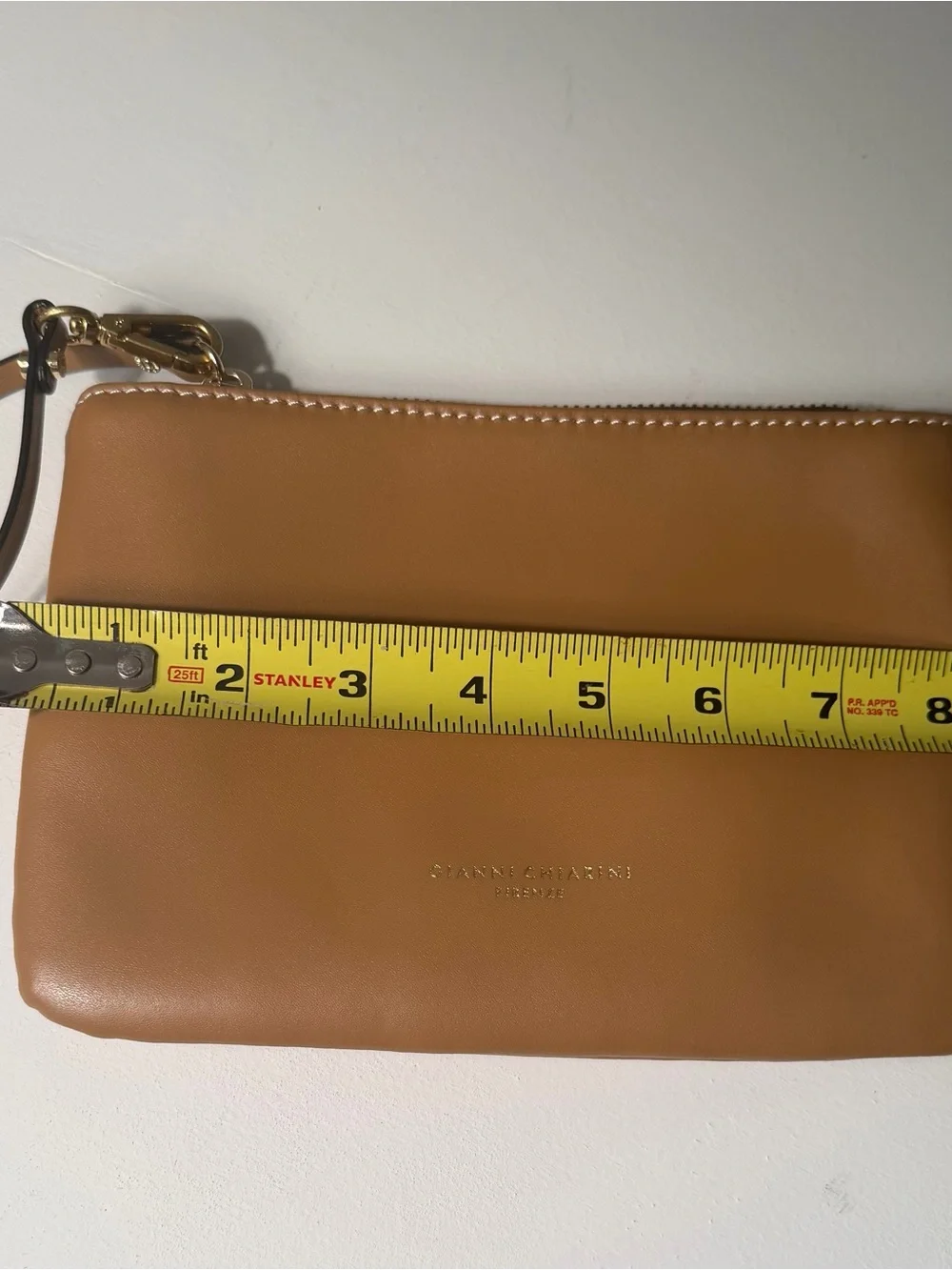Gianni Chiarini Firenze Leather Zip Wristlet. Made in Italy. Like new.